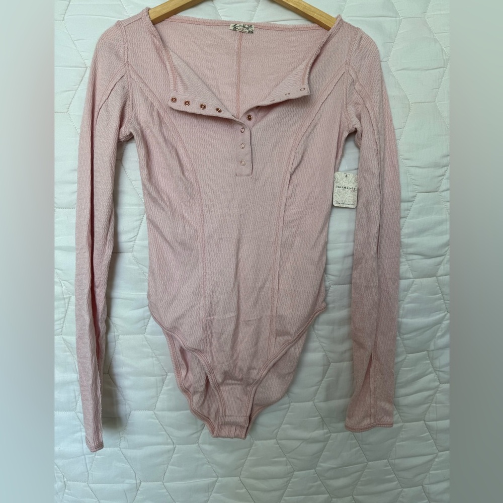 COPY - Free people intimately ribbed knit Henley bodysuit XS